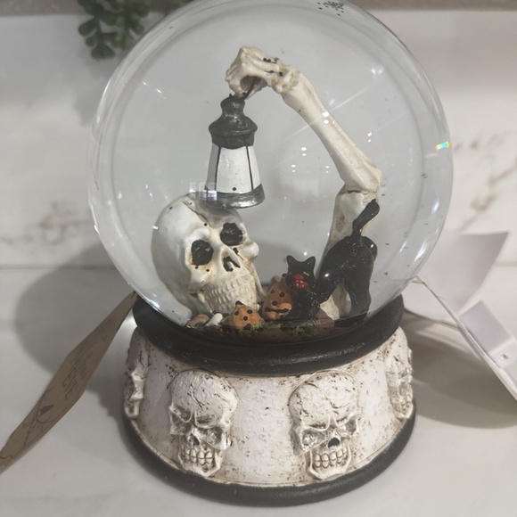 Skeleton Light Up Snow Globe - Picture 2 of 5